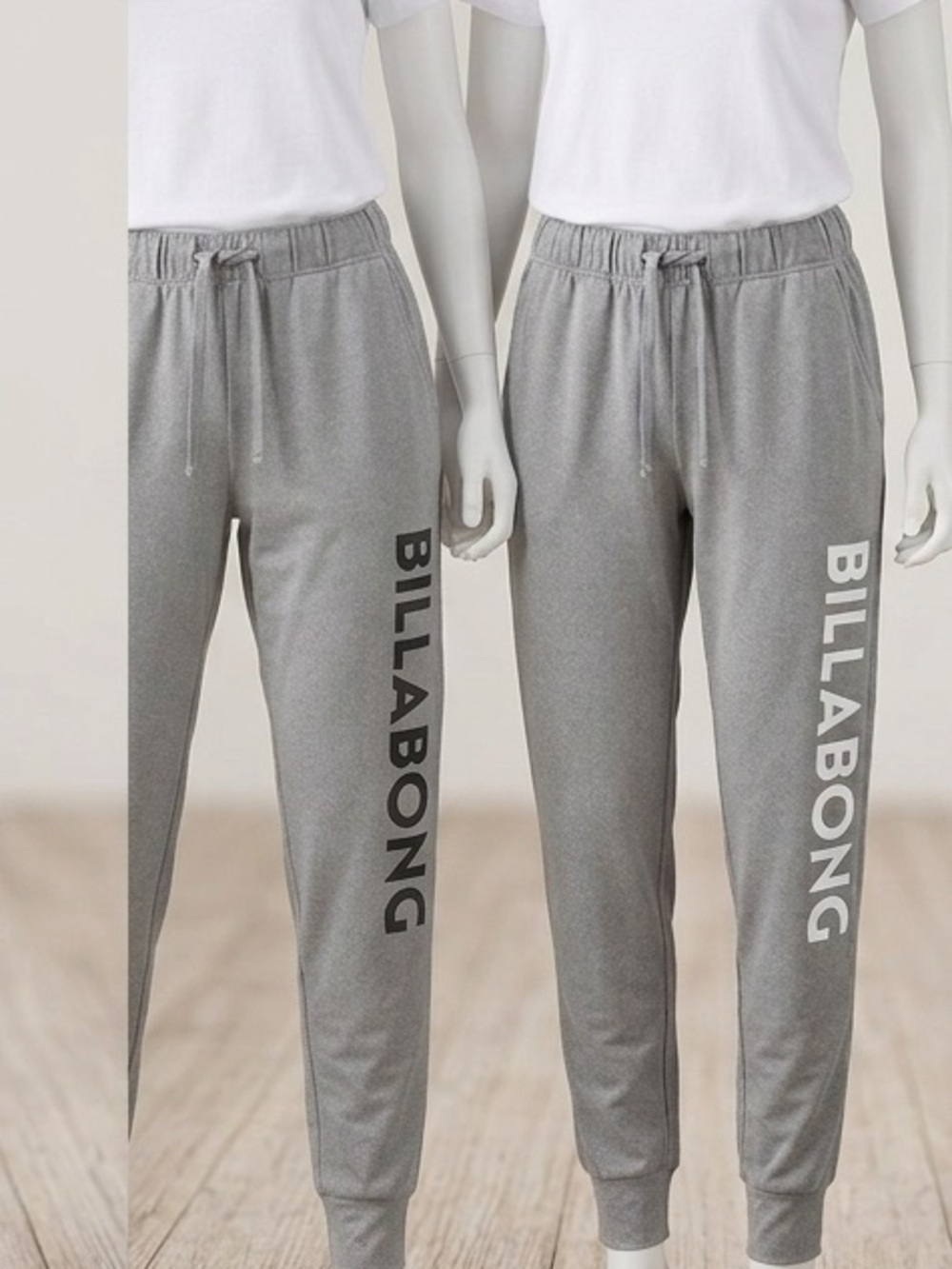 Billabong Gray Jogger loungewear with Side Logo available in s & medium